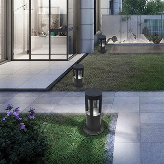 Lampione giardino 12 watt led cob 30 cm luce 6500k 3000k 4000k