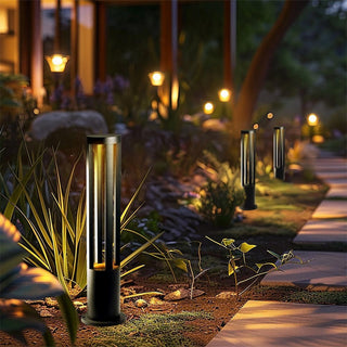 Lampione giardino nero led cob 12 watt per vialetti per giardino IP65