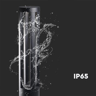 Lampione giardino nero led cob 12 watt per vialetti per giardino IP65