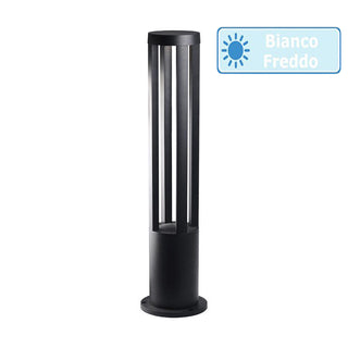 Lampione giardino nero led cob 12 watt per vialetti per giardino IP65