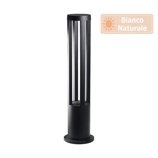 Lampione giardino nero led cob 12 watt per vialetti per giardino IP65