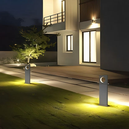 Lampione da giardino 12 watt lampada grigio con cerchio led cob palo per esterni 50 cm luce fredda 6500k calda 3000k naturale 4000k