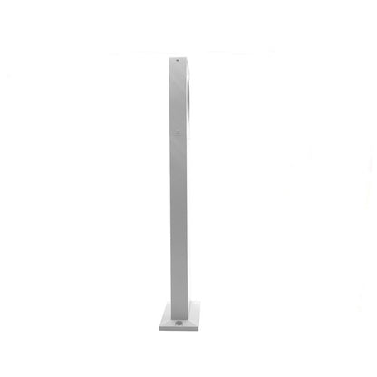 Lampione da giardino 12 watt lampada bianco con cerchio led cob palo per esterni 50 cm luce fredda 6500k calda 3000k naturale 4000k