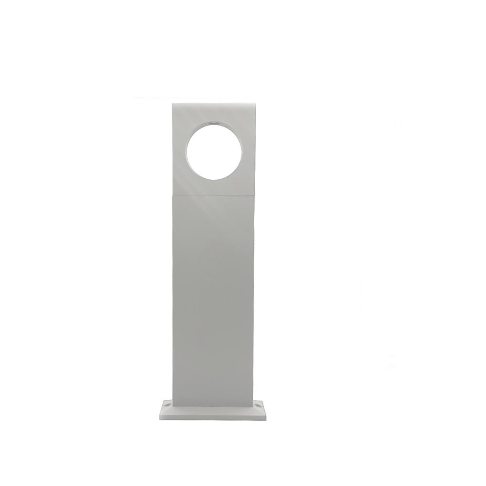 Lampione da giardino 12 watt lampada bianco con cerchio led cob palo per esterni 50 cm luce fredda 6500k calda 3000k naturale 4000k