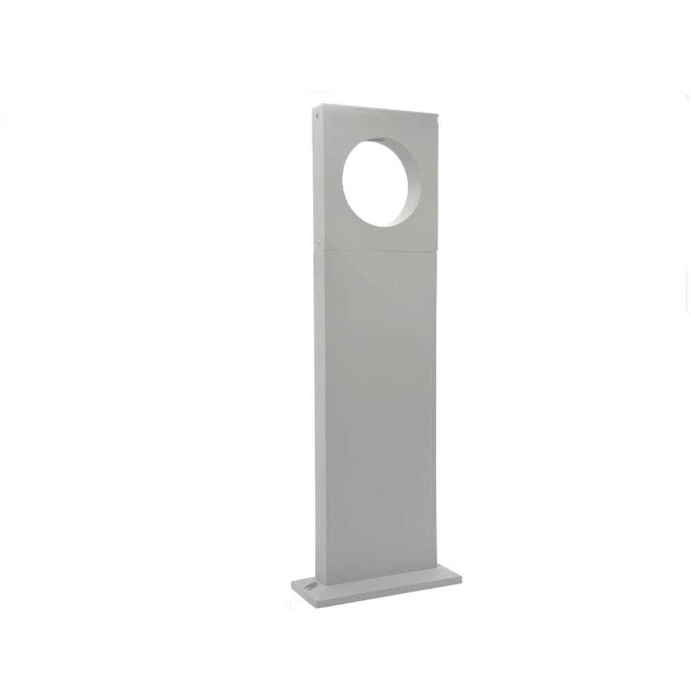 Lampione da giardino 12 watt lampada bianco con cerchio led cob palo per esterni 50 cm luce fredda 6500k calda 3000k naturale 4000k