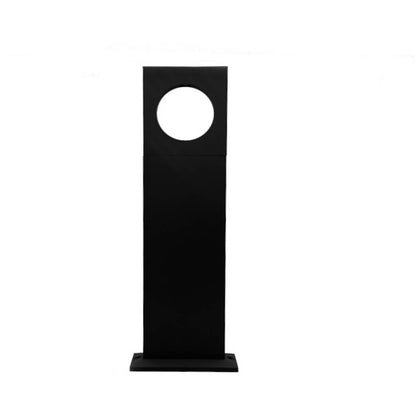 Lampione da giardino 12 watt lampada nero con cerchio led cob palo per esterni 50 cm luce fredda 6500k calda 3000k naturale 4000k