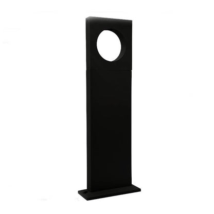 Lampione da giardino 12 watt lampada nero con cerchio led cob palo per esterni 50 cm luce fredda 6500k calda 3000k naturale 4000k