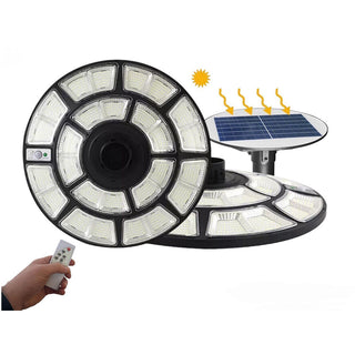 Lampione ufo stradale 2000W pannello solare movimento crepuscolare IP65