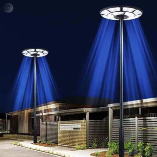 Lampione ufo stradale 2000W pannello solare movimento crepuscolare IP65