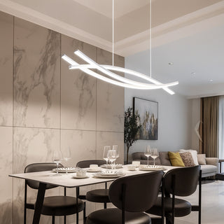 Lampadario LED moderno a sospensione 42 Watt bianco tecnologia CCT