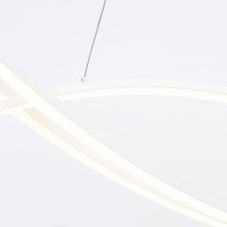 Lampadario LED moderno a sospensione 42 Watt bianco tecnologia CCT