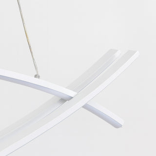 Lampadario LED moderno a sospensione 42 Watt bianco tecnologia CCT