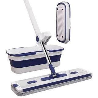 Set lavapavimento mocio rotante a 360° raschietto secchio panni