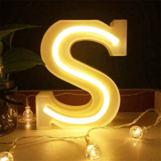 Lettere luminose led luci dalla A alla Z  decorazione festa luce calda