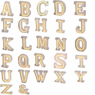 Lettere luminose led luci dalla A alla Z  decorazione festa luce calda