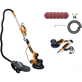 Levigatrice a giraffa 800W con LED manico estensibile disco Ø 225 mm