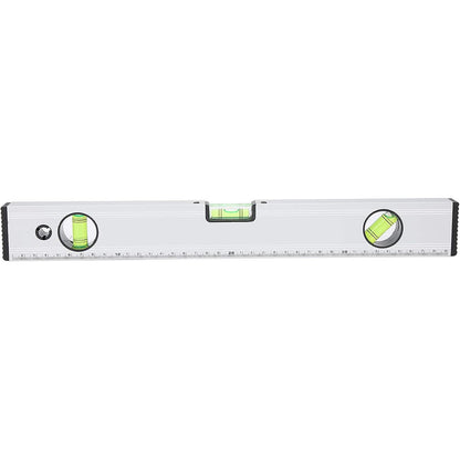 Livella a bolla magnetica in alluminio strumento per misurazione orizzontale verticale 45° precisione 0.5mm/m righello 40 cm