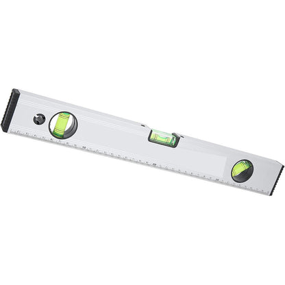 Livella a bolla magnetica in alluminio strumento per misurazione orizzontale verticale 45° precisione 0.5mm/m righello 40 cm