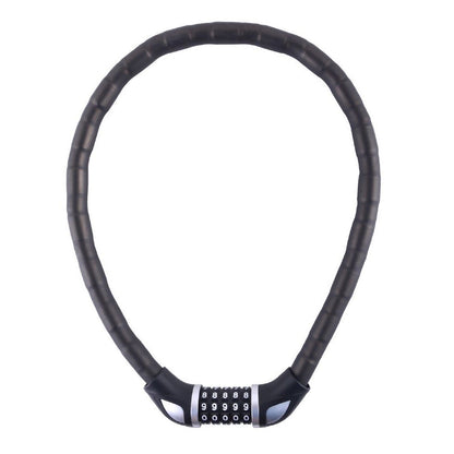 Lucchetto a cavo per moto scooter bicicletta rivestito in vinile con combinazione numerica 80 cm