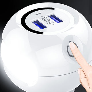 Luce LED notturna dimmerabile touch caricabatteria 2 usb