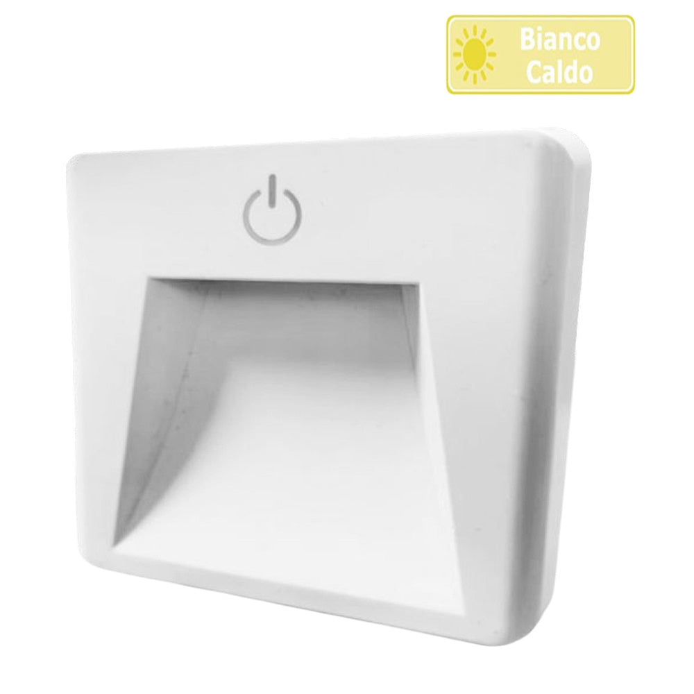 Luce notturna a led 0.5 watt con accensione touch lampada con spina punto luce