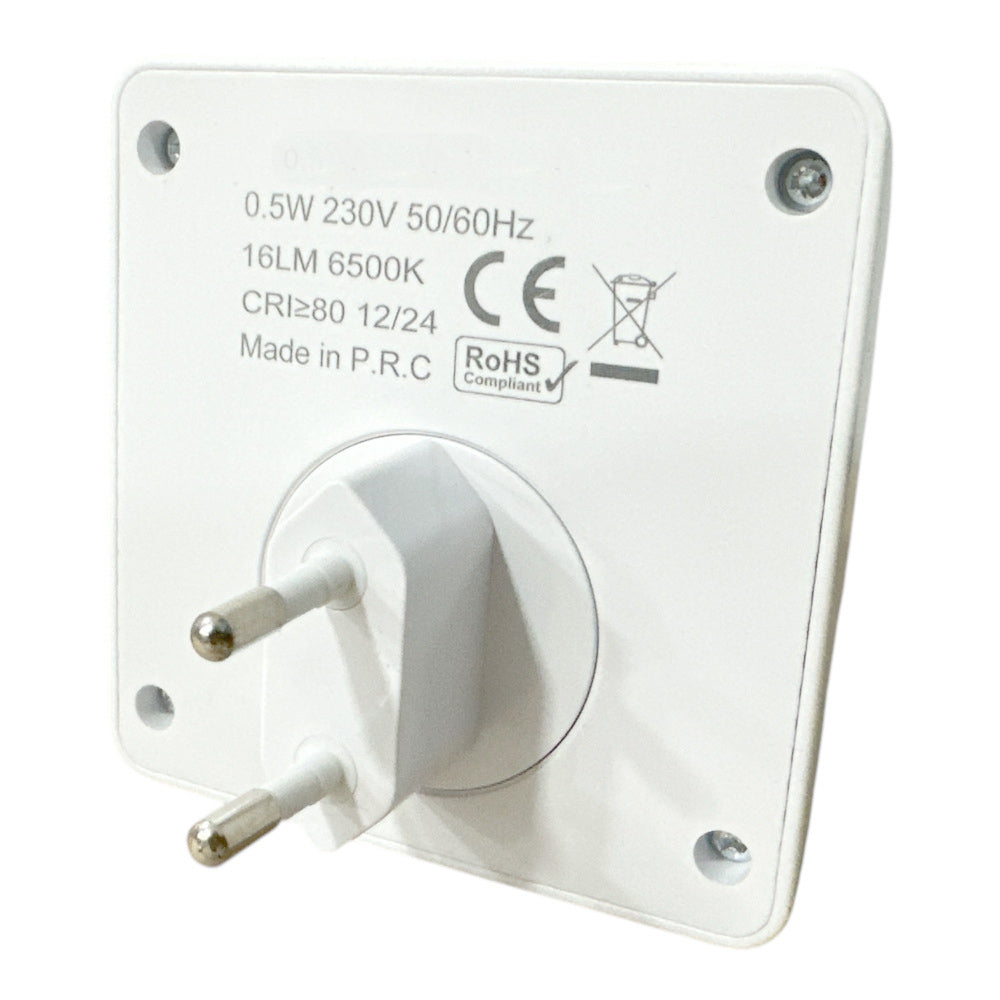 Luce notturna a led 0.5 watt con accensione touch lampada con spina punto luce