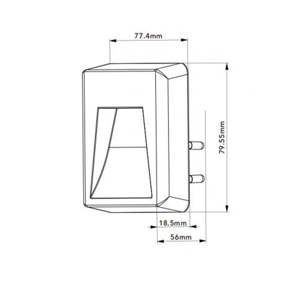Luce notturna a led 0.5 watt con accensione touch lampada con spina punto luce
