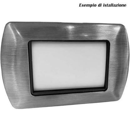 Luce segnapasso a led per cassetta 503 compatibile con vimar plana 5 watt luce fredda calda naturale e blu IP65