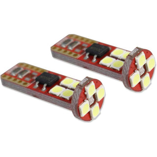 Luci di posizione LED 12 SMD Canbus auto 6000K 12W 12V attacco T10