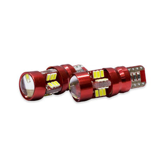 Luci di posizione LED 67 SMD Canbus auto 6000K 8W 12V attacco T10
