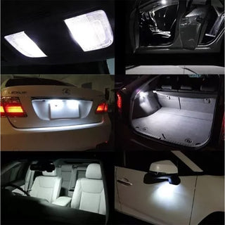Luci di posizione LED 67 SMD Canbus auto 6000K 8W 12V attacco T10