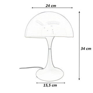 Lume moderno bianco lampada da tavolo scrivania lumetto attacco E27