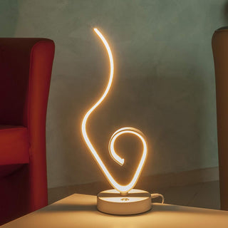 Lume da comodino ad onda 9 watt bianca luce bianca calda naturale