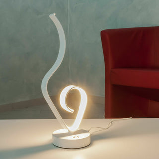 Lume da comodino ad onda 9 watt bianca luce bianca calda naturale