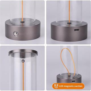 Lampada da tavolo con 1 led cob flessibile magnetico dimmerabile 3W