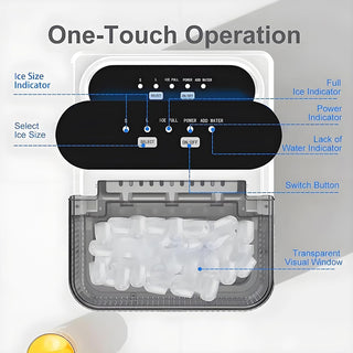 Macchina per ghiaccio elettrica 1,5 LT 2 dimensioni di ghiaccio