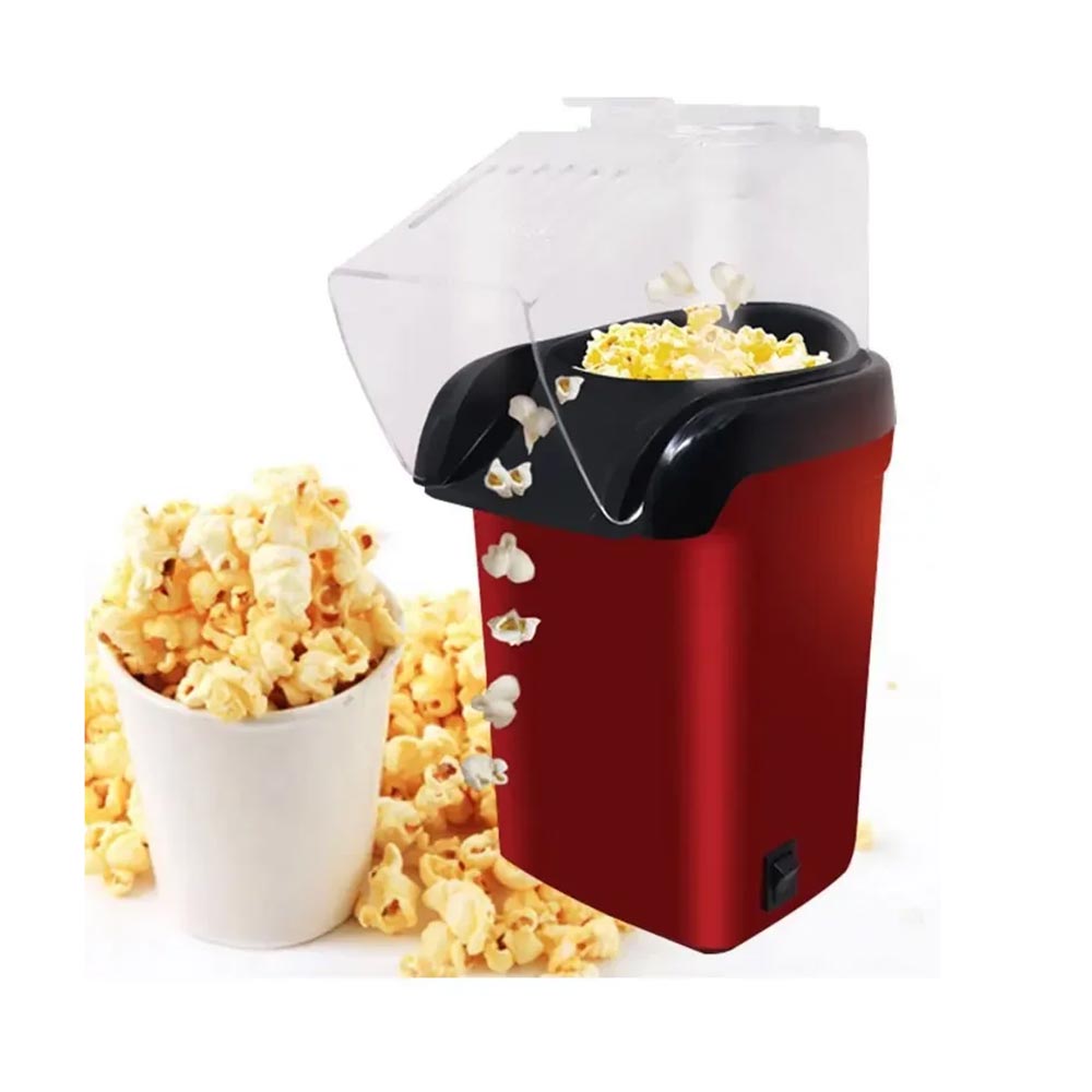 Macchina elettrica per popcorn cottura ad aria calda senza olio macchinetta pop corn pronti in due minuti per feste party