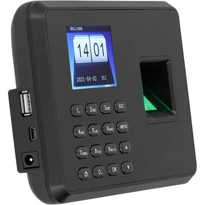 Macchina di presenza dipendenti lettore impronta digitale rivelatore badge biometrico usb display 2,4 pollici