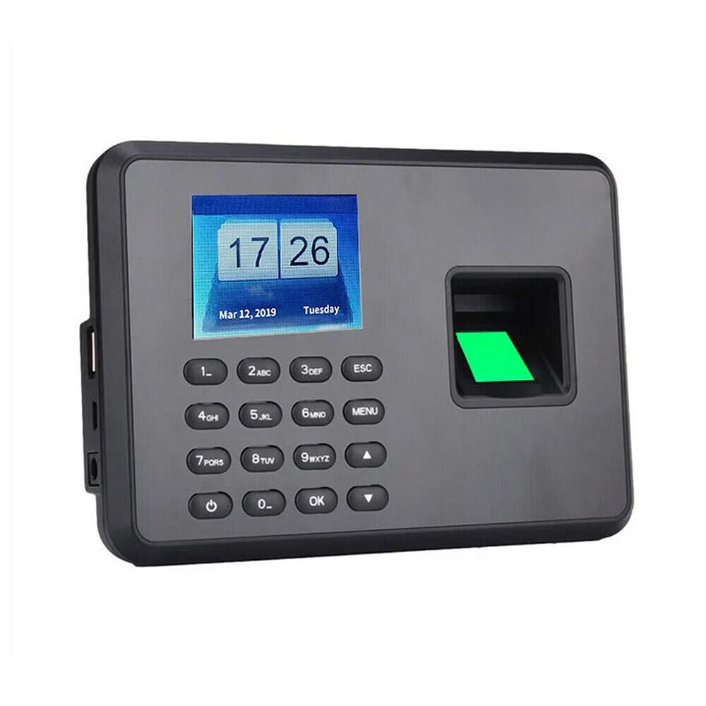 Macchina di presenza dipendenti lettore impronta digitale rivelatore badge biometrico usb display 2,4 pollici