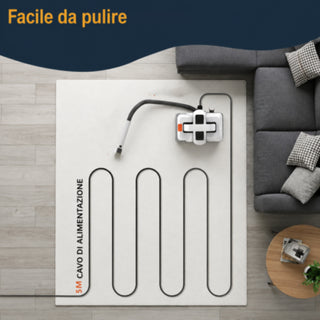 Macchina portatile per tessuti 750W pulitore tessuti tappeti divani