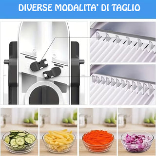 Mandolina affettettatrice manuale per verdure taglio regolabile
