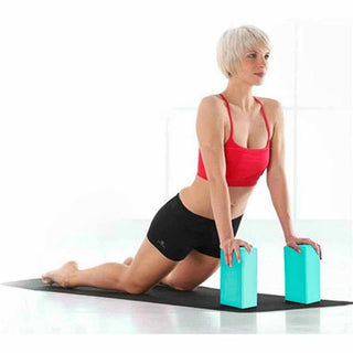 Mattoncini yoga 2 pezzi blocchi in schiuma eva per pilates stretching