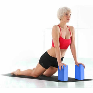Mattoncini yoga 2 pezzi blocchi in schiuma eva per pilates stretching
