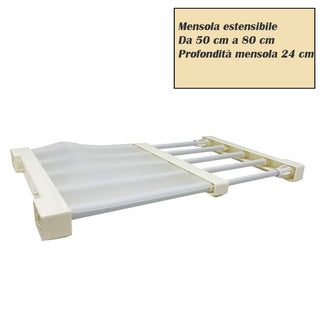 Mensola estensibile per armadio mobile stand varie dimensioni