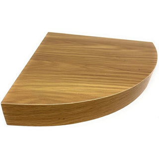 Mensola angolare da parete a scomparsa in MDF colore legno naturale