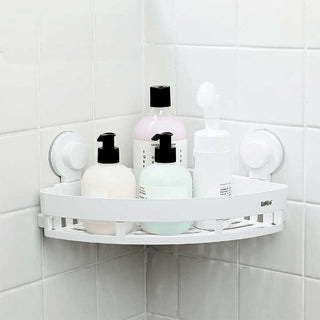 Mensola con ventosa angolare da bagno per doccia