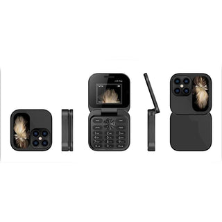 Mini cellulare pieghevole dual sim con fotocamera hd e display 1,77”
