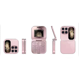 Mini cellulare pieghevole dual sim con fotocamera hd e display 1,77”