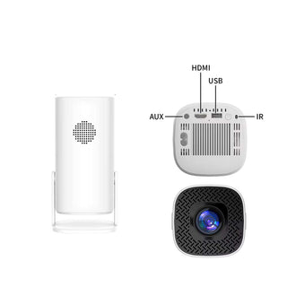 Proiettore Android WiFi 1080p Full HD rotante 180° con USB HDMI AUX