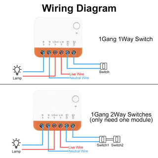 Sonoff Mini R2 interruttore Wi-Fi Smart Switch domotica intelligente